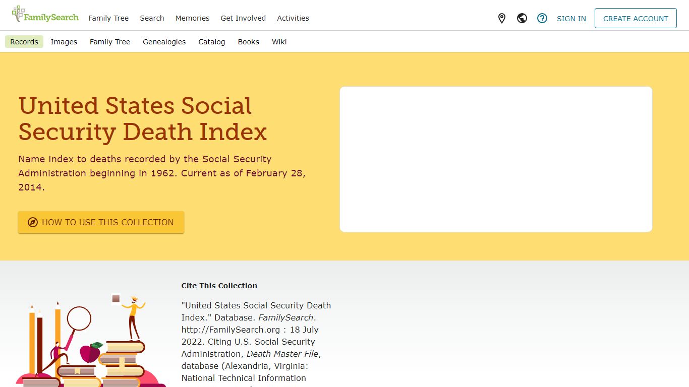 United States Social Security Death Index • FamilySearch